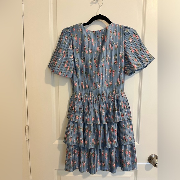 Floral and Satin Dress - Picture 3 of 5